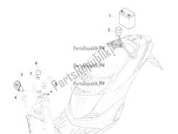 interruttori del telecomando - batteria - avvisatore acustico