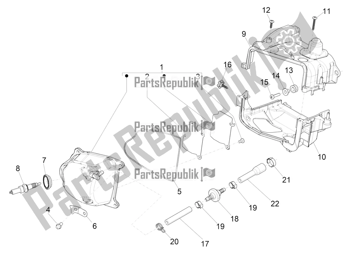 Toutes les pièces pour le Le Couvre-culasse du Piaggio Liberty 50 Iget 4T 2021