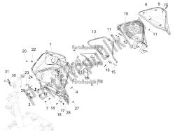 vano portaoggetti anteriore - pannello di protezione per le ginocchia