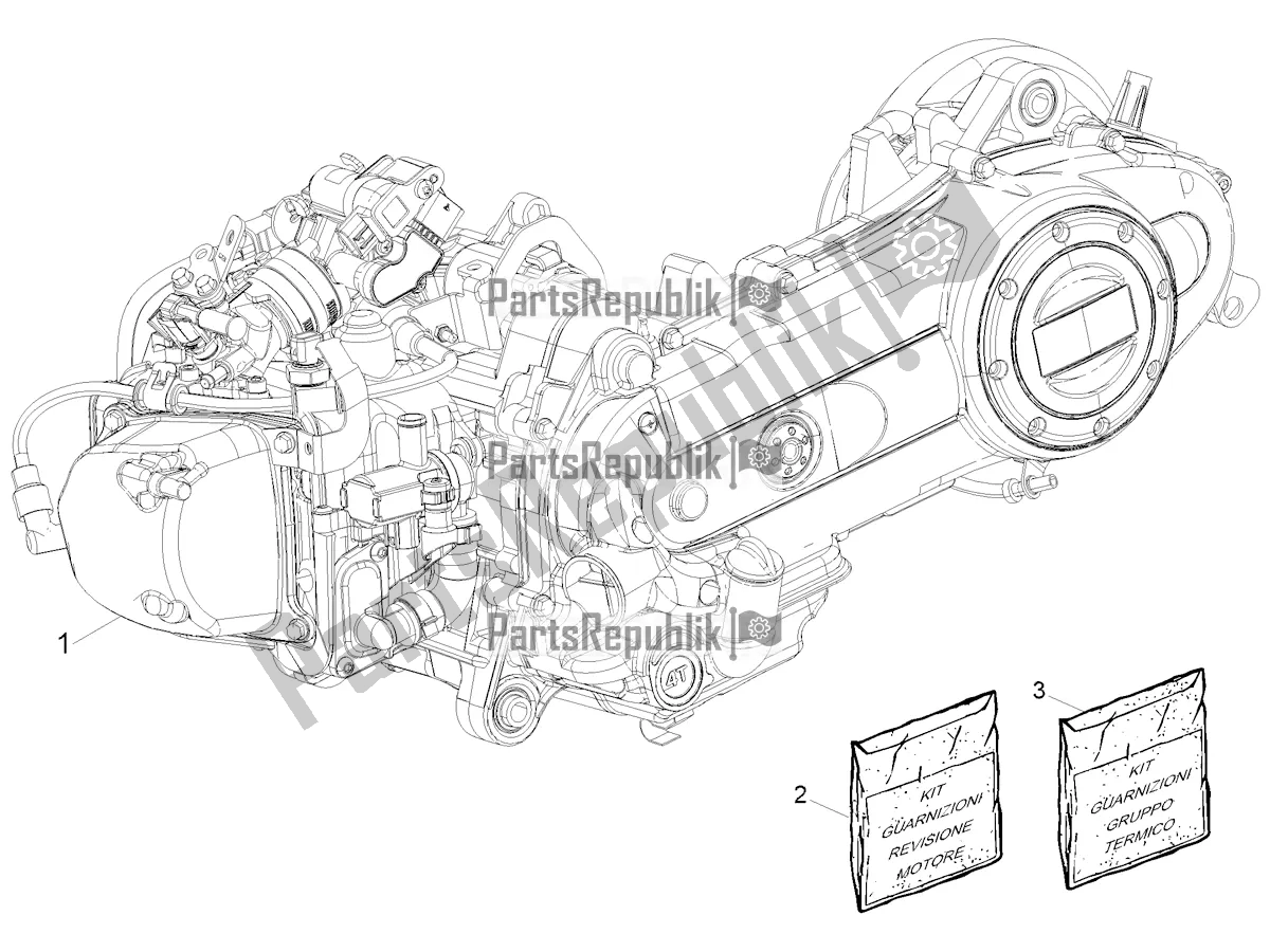 Todas las partes para Ensamblaje Del Motor de Piaggio Liberty 50 Iget 4T 2022