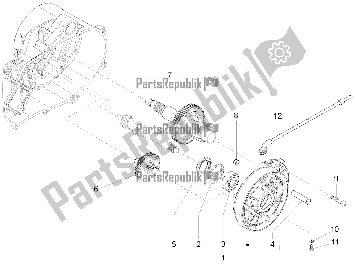 Toutes les pièces pour le Unité De Réduction du Piaggio Liberty 50 Iget 4T 2022