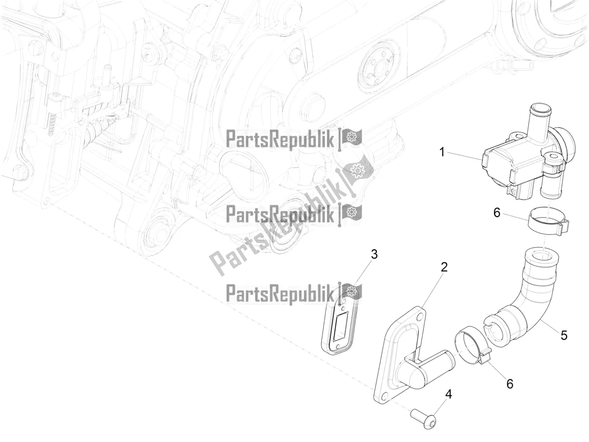 Todas as partes de Caixa De Ar Secundária do Piaggio Liberty 50 Iget 4T 2022