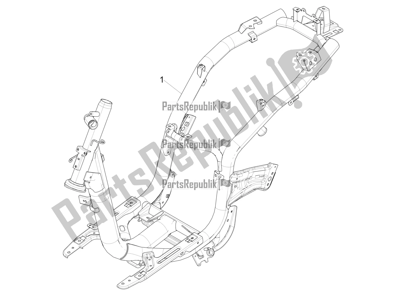 Toutes les pièces pour le Cadre / Carrosserie du Piaggio Liberty 50 Iget 4T USA 2017