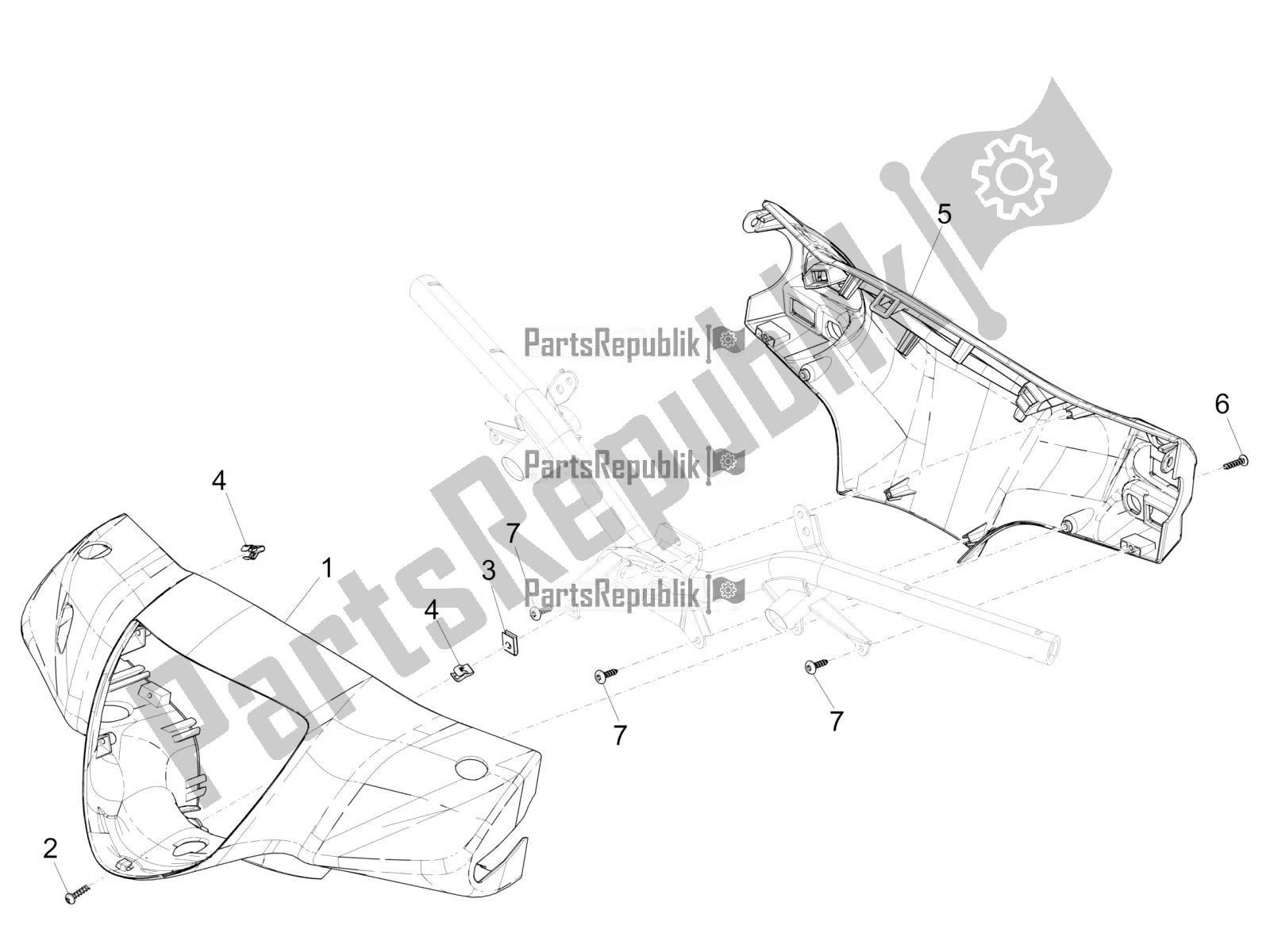 Wszystkie części do Pokrowce Na Kierownic? Piaggio Liberty 50 Iget 4T USA 2020