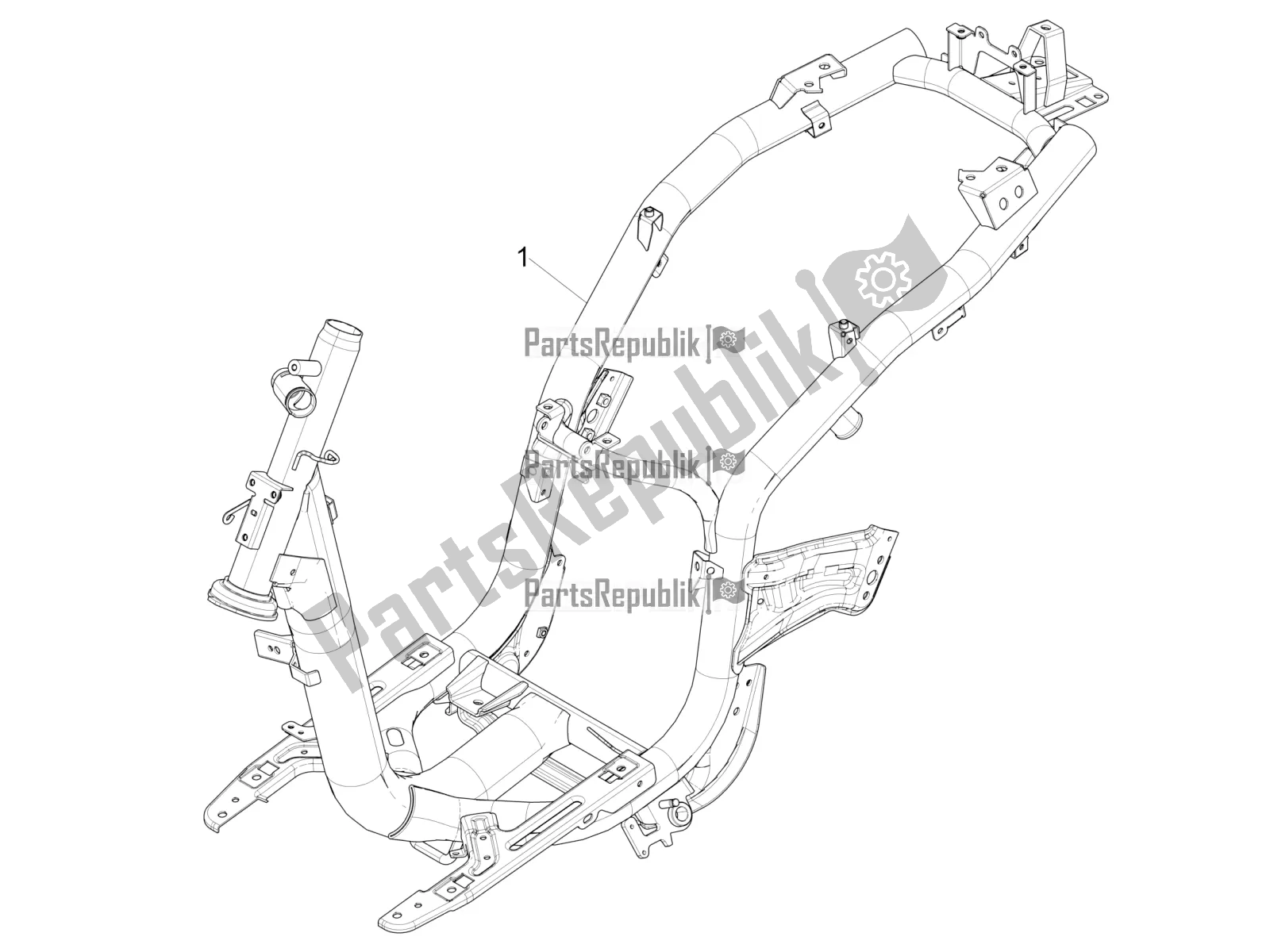 Todas as partes de Quadro / Carroceria do Piaggio Liberty 50 Iget 4T USA 2021