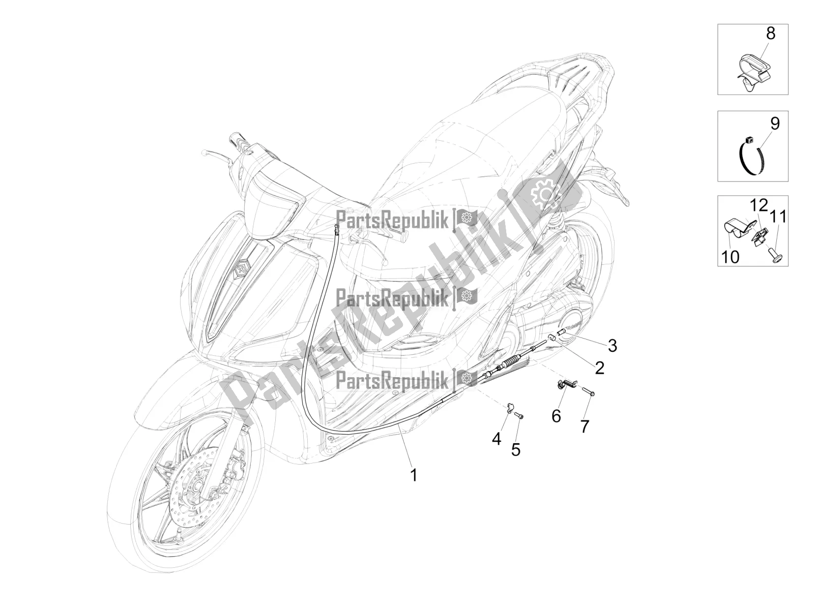 Toutes les pièces pour le Transmissions du Piaggio Liberty 50 Iget 4T USA 2021