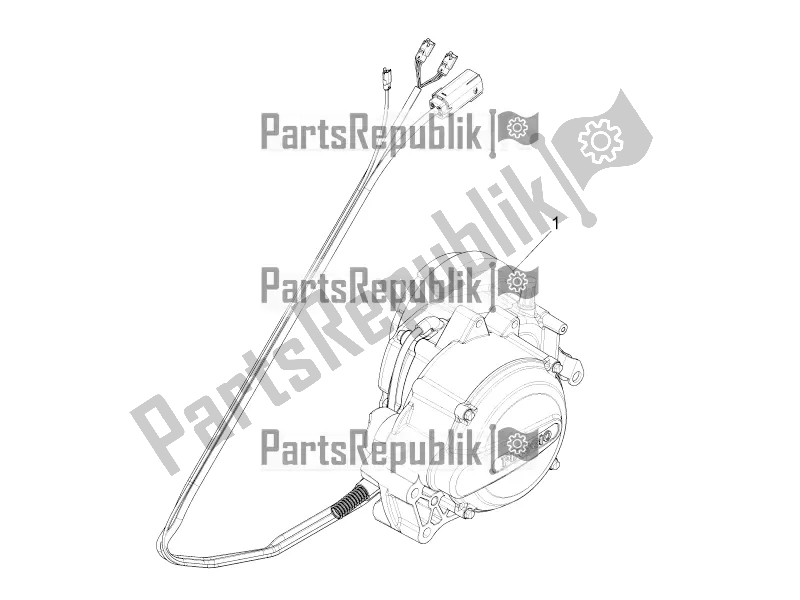 Tutte le parti per il Motore, Assemblaggio del Piaggio Liberty Elettrico PPT E 0 2016