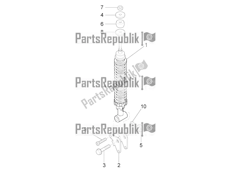 Wszystkie części do Tylne Zawieszenie - Amortyzator / I Piaggio Liberty Elettrico PPT E 0 2016