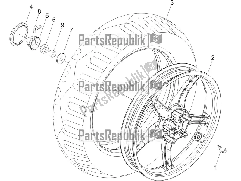 Tutte le parti per il Ruota Posteriore del Piaggio Liberty Elettrico PPT E 0 2016