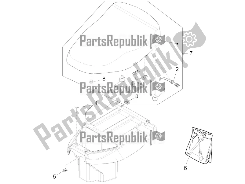 Wszystkie części do Siod? O / Siedzenia Piaggio Liberty Elettrico PPT E 0 2016