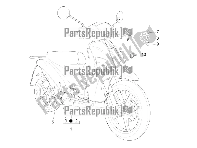 Toutes les pièces pour le Transmissions du Piaggio Liberty Elettrico PPT E 0 2016