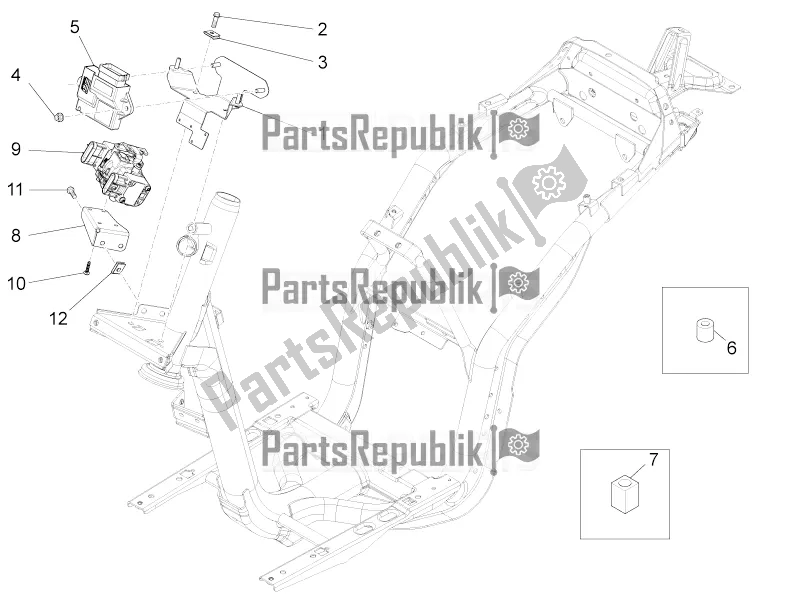 Alle onderdelen voor de Spanningsregelaars - Elektronische Regeleenheden (ecu) - H. T. Spoel van de Piaggio Liberty Elettrico PPT E 0 2016