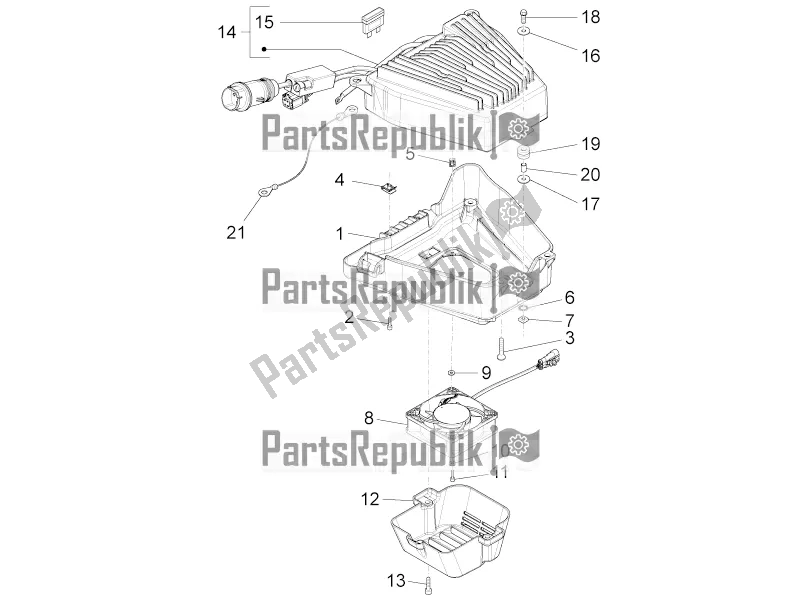 All parts for the Electrical System Components of the Piaggio Liberty Elettrico PPT E 0 2017
