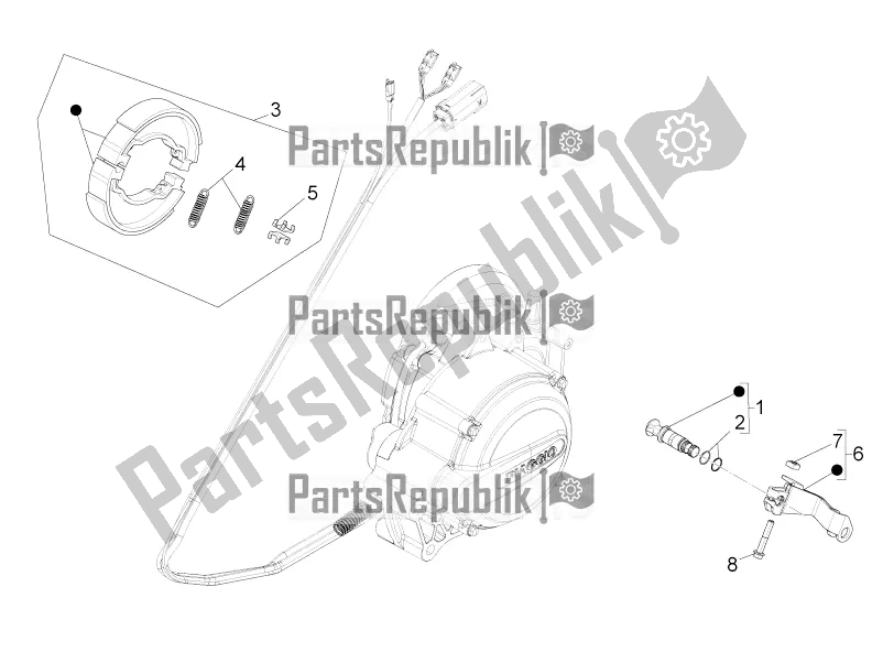 Wszystkie części do Hamulec Tylny - Szcz? Ka Hamulca Piaggio Liberty Elettrico PPT E 0 2017