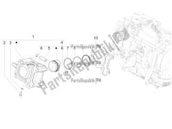 Cylinder-piston-wrist pin unit