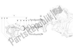 Cylinder-piston-wrist pin unit