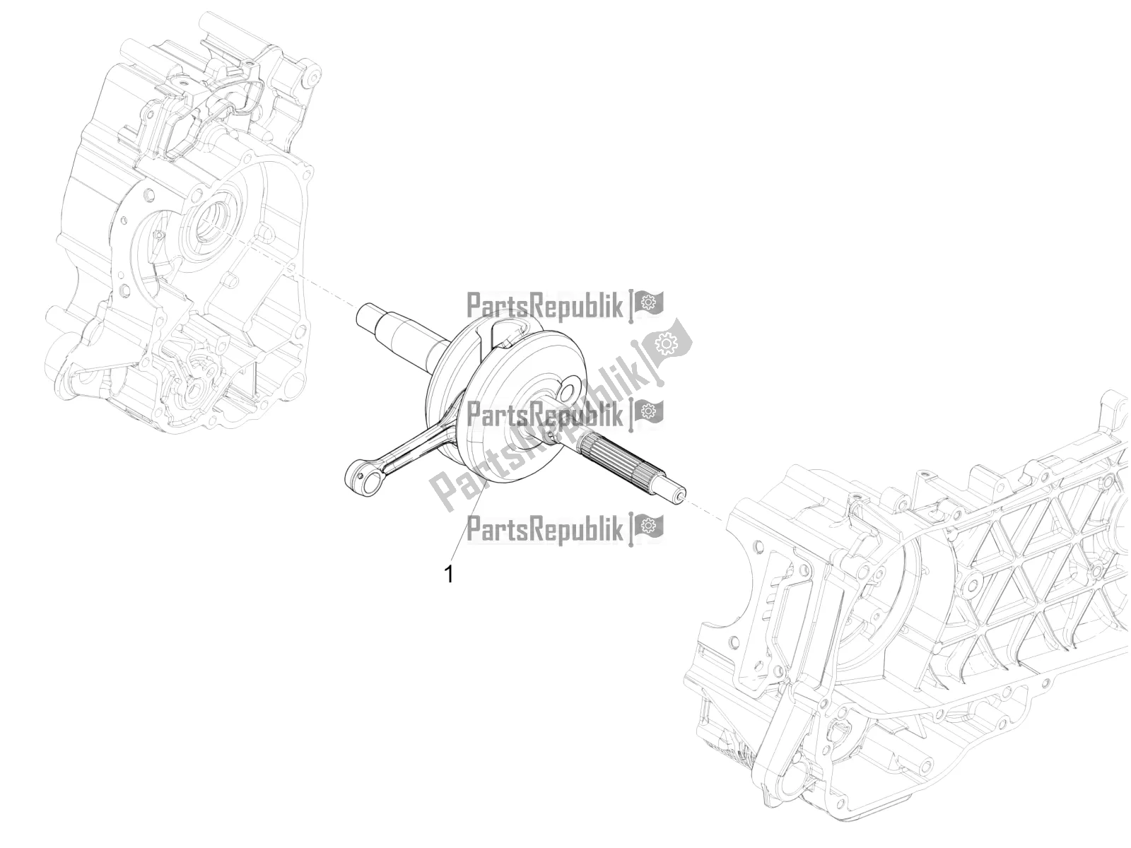 Wszystkie części do Wa? Korbowy Piaggio Medley 125 4T IE ABS 2018