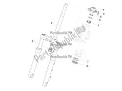 Fork/steering tube - Steering bearing unit