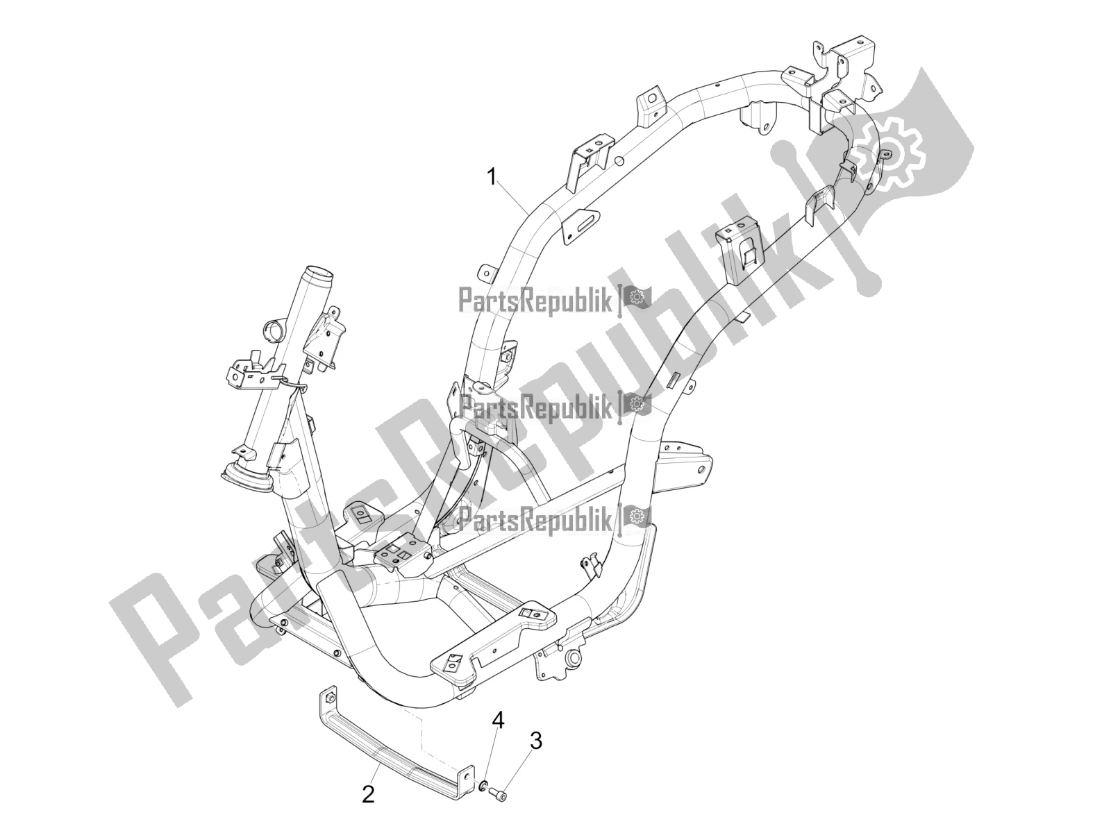 Toutes les pièces pour le Cadre / Carrosserie du Piaggio Medley 125 4T IE ABS 2019