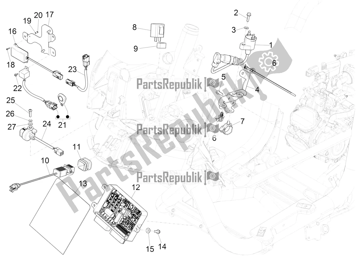 Todas las partes para Reguladores De Voltaje - Unidades De Control Electrónico (ecu) - H. T. Bobina de Piaggio Medley 125 4T IE ABS Apac 2020