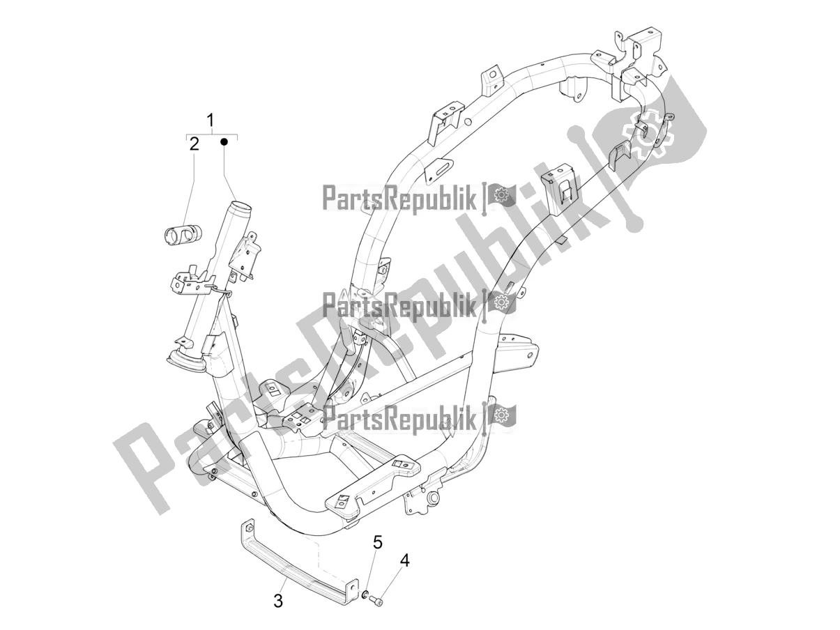 All parts for the Frame/bodywork of the Piaggio Medley 125 ABS 2022