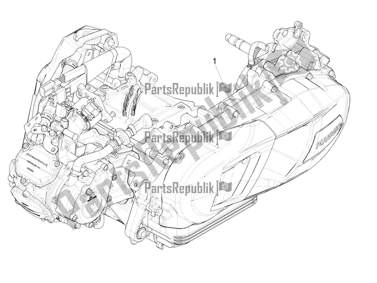 Todas las partes para Ensamblaje Del Motor de Piaggio Medley 125 ABS Apac 2021
