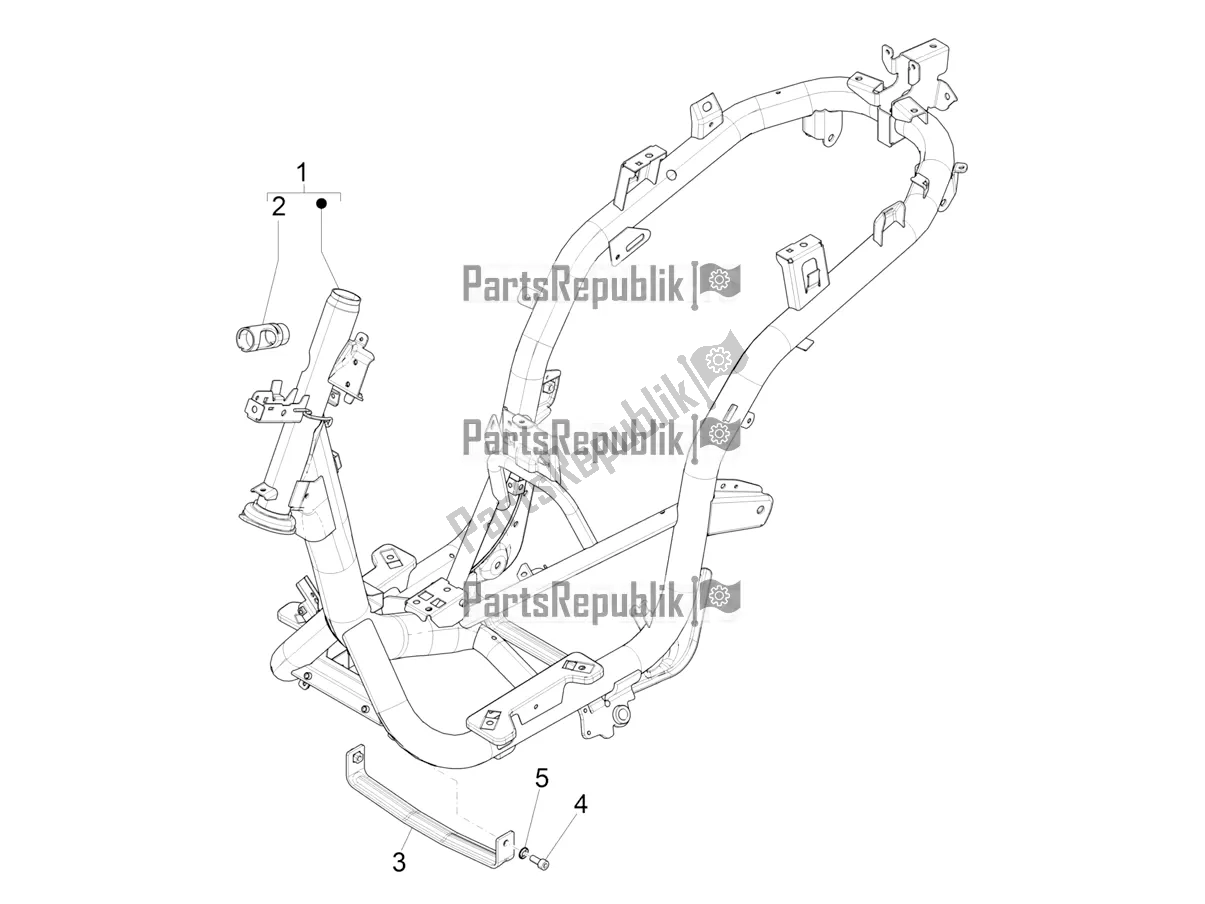 Todas las partes para Marco / Carrocería de Piaggio Medley 125 ABS Apac 2022