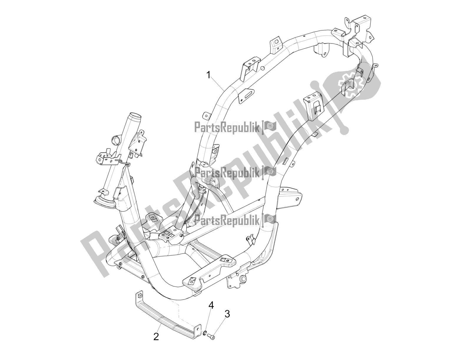 Toutes les pièces pour le Cadre / Carrosserie du Piaggio Medley 150 4T IE ABS 2019