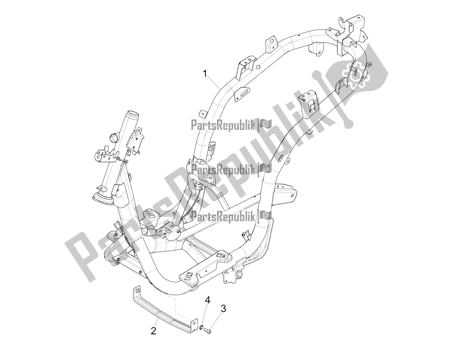 Toutes les pièces pour le Cadre / Carrosserie du Piaggio Medley 150 IE ABS 2020