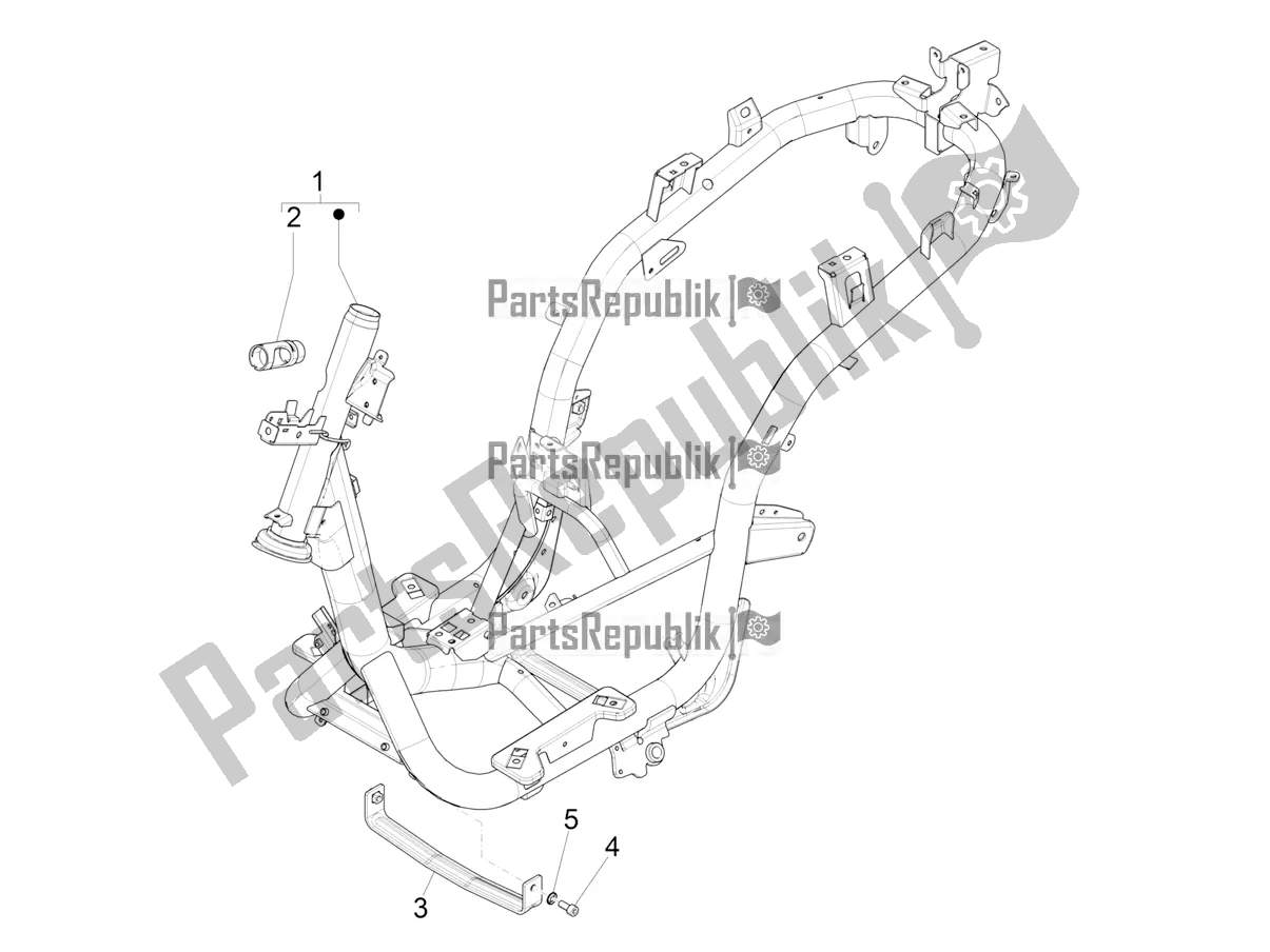 Toutes les pièces pour le Cadre / Carrosserie du Piaggio Medley 150 IE ABS E3, E4 Apac 2020