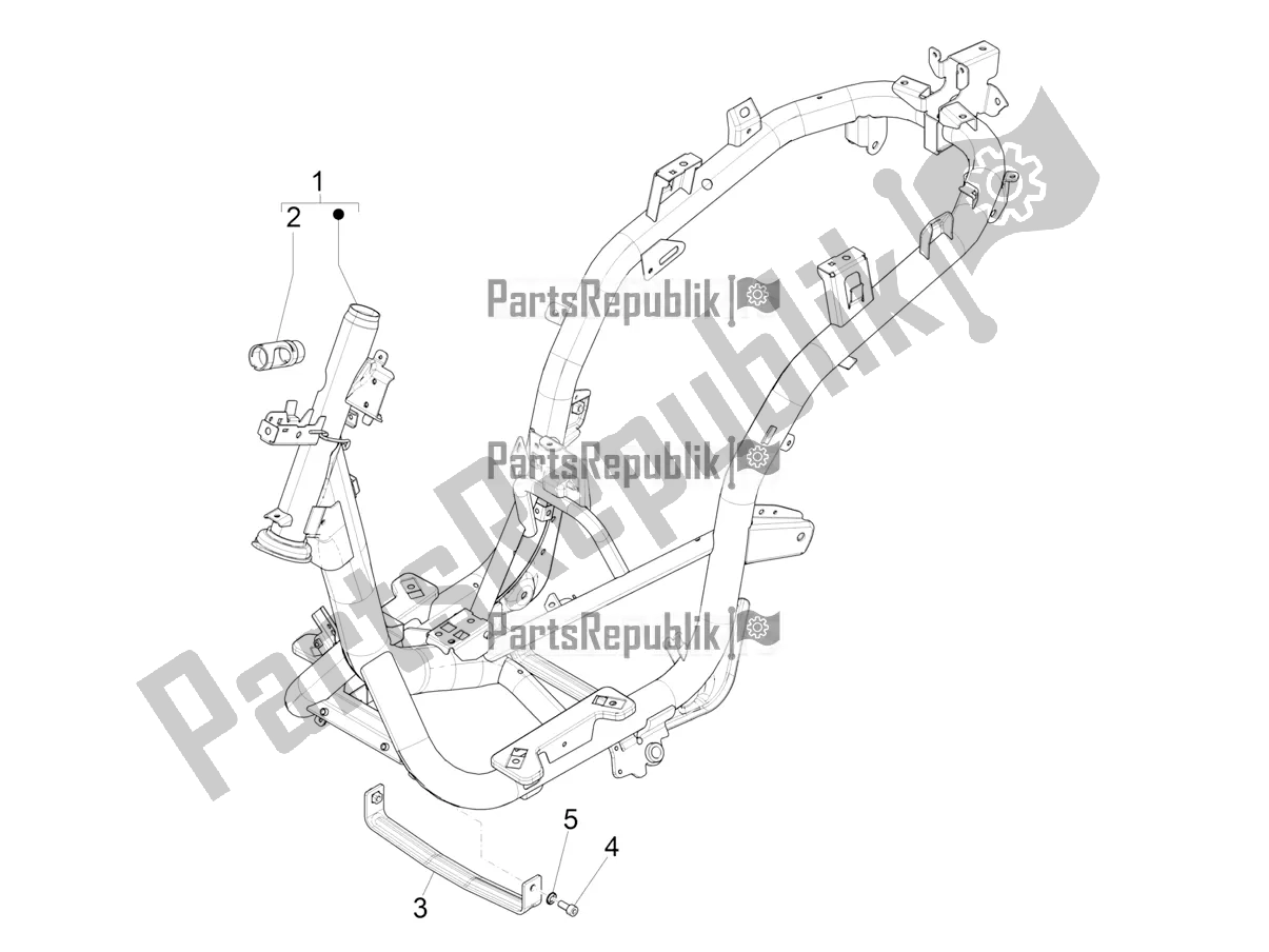 Toutes les pièces pour le Cadre / Carrosserie du Piaggio Medley 150 IE ABS E3, E4 Apac 2021