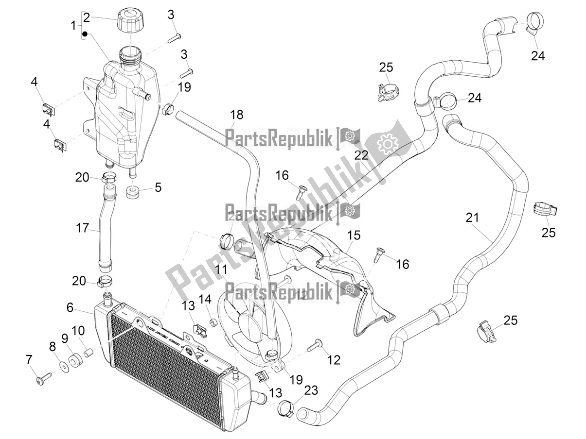 Todas las partes para Sistema De Refrigeración de Piaggio MP3 300 HPE / Sport 2019