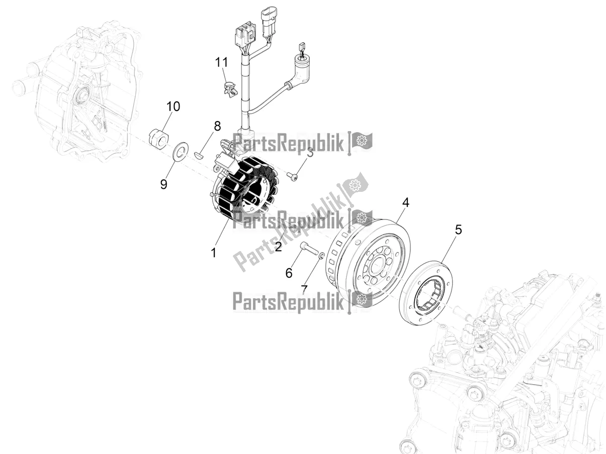 Todas las partes para Volante Magneto de Piaggio MP3 300 HPE / Sport 2019