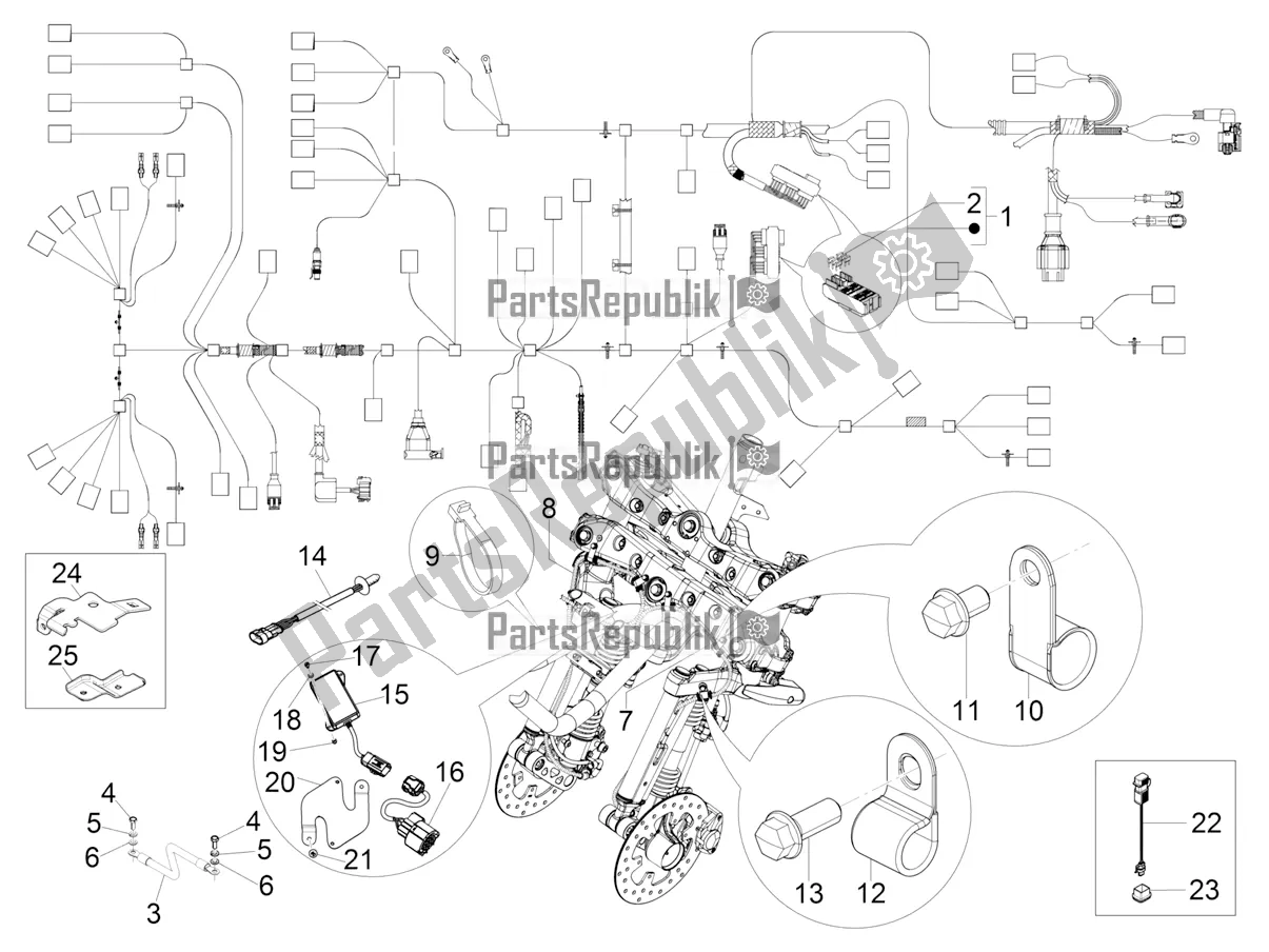 Todas las partes para Mazo De Cables Principal de Piaggio MP3 300 HPE / Sport 2019