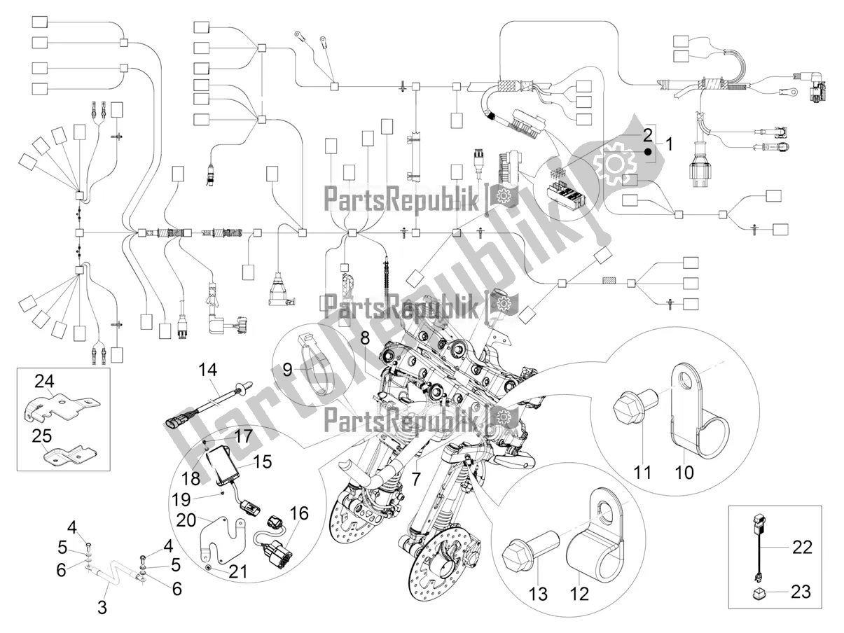 Todas las partes para Mazo De Cables Principal de Piaggio MP3 300 HPE / Sport 2020