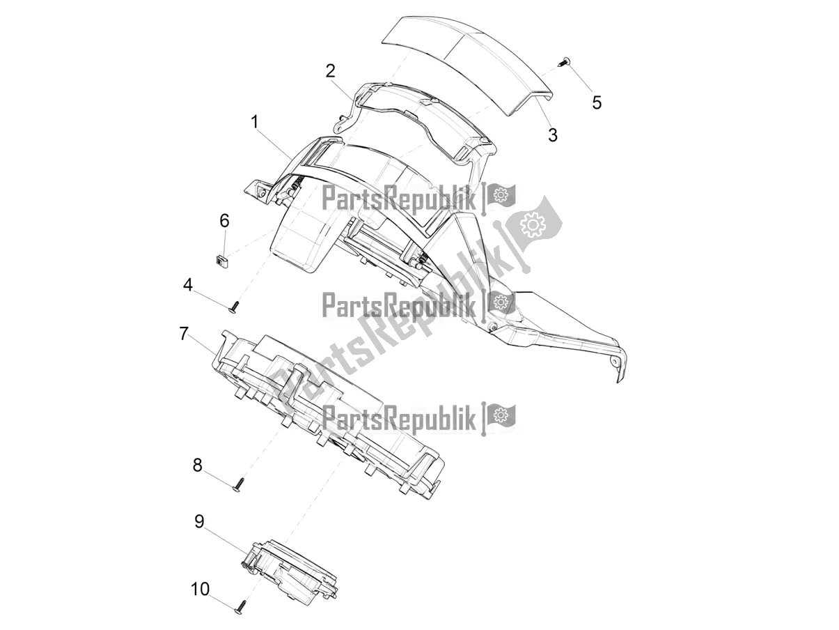 Wszystkie części do Kombinacja Mierników - Cruscotto Piaggio MP3 300 HPE / Sport 2020