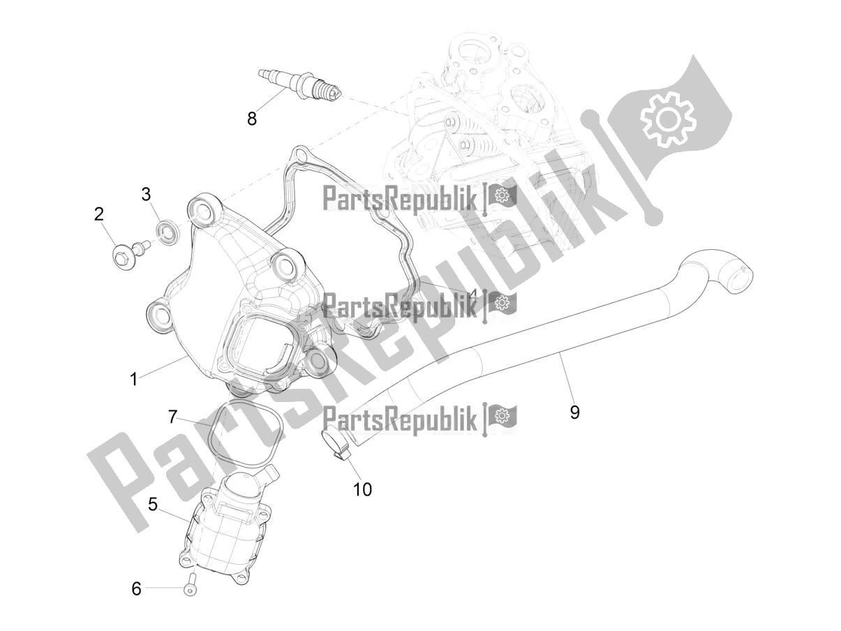 Tutte le parti per il Coperchio Della Testata del Piaggio MP3 300 HPE / Sport 2021