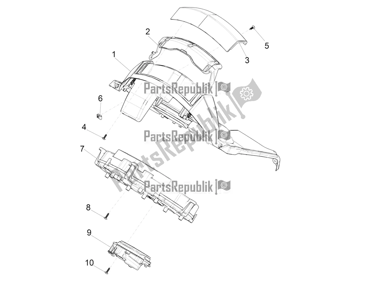 Toutes les pièces pour le Combinaison De Compteurs - Cruscotto du Piaggio MP3 300 HPE / Sport 2022