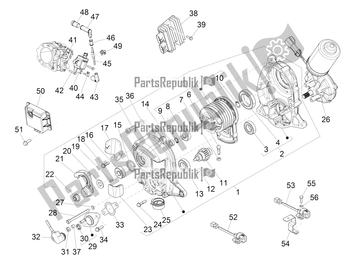 Toutes les pièces pour le Régulateurs De Tension - Unités De Commande électronique (ecu) - H. T. Bobine du Piaggio MP3 300 HPE / Sport 2022