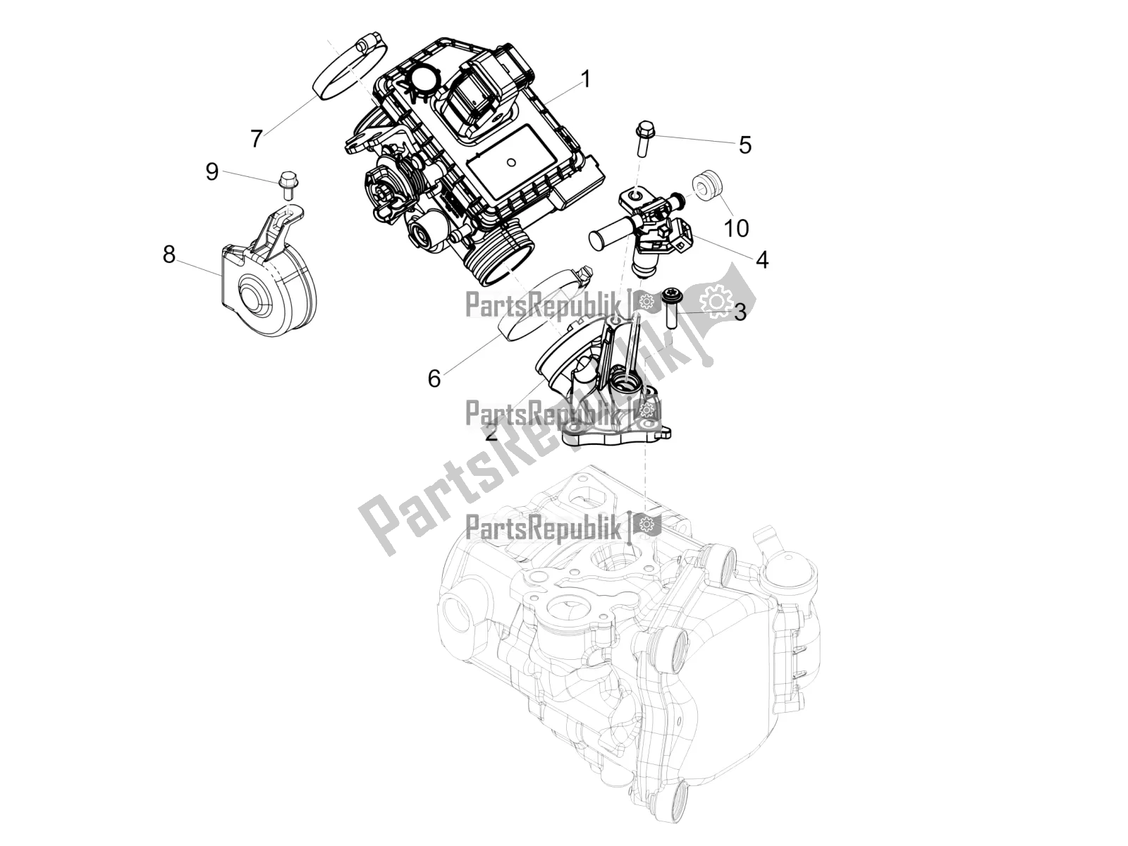 Tutte le parti per il Throttle Body - Injector - Induction Joint del Piaggio MP3 300 IE Business-Sport-Enjoy 2016