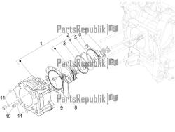 Cylinder-piston-wrist pin unit