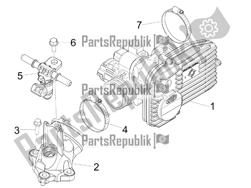 Tutte le parti per il Throttle Body - Injector - Induction Joint del Piaggio MP3 300 IE LT Business-Sport 2016