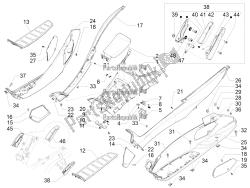 Central cover - Footrests