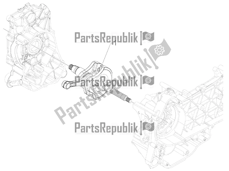 All parts for the Crankshaft of the Piaggio MP3 300 IE LT Business-Sport 2018