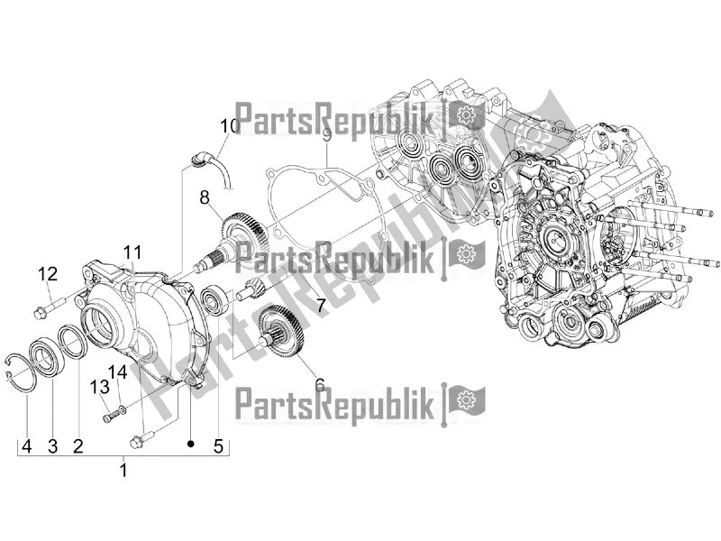 Toutes les pièces pour le Unité De Réduction du Piaggio MP3 300 Yourban LT ERL 2016