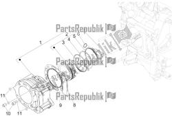 Cylinder-piston-wrist pin unit