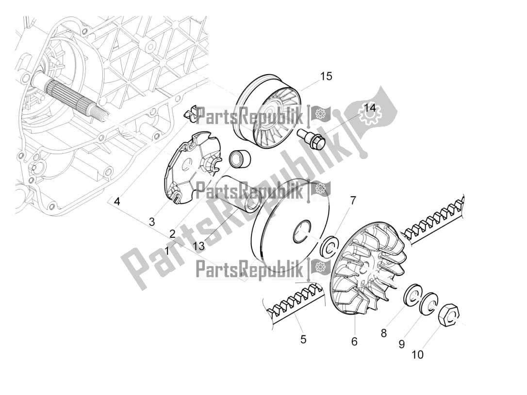 Toutes les pièces pour le Poulie Motrice du Piaggio MP3 300 Yourban LT RL-Sport 2018