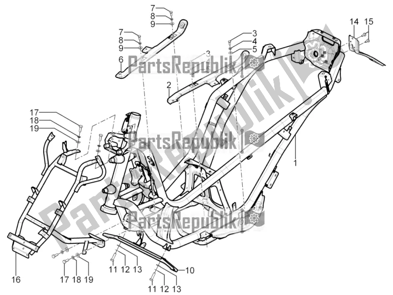 Wszystkie części do Rama / Nadwozie Piaggio MP3 300 Yourban LT RL-Sport 2018