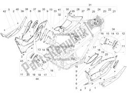 Central cover - Footrests