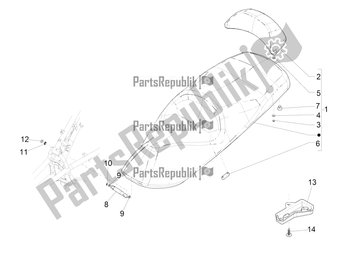 Toutes les pièces pour le Selle / Sièges du Piaggio MP3 350 Maxi Sport 2018